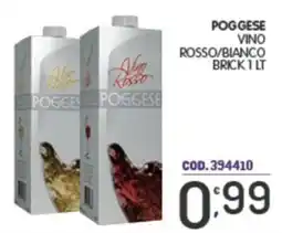 Eurocash Pog gese vino rosso/bianco brick offerta