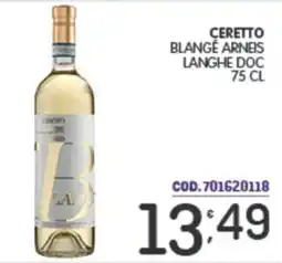 Eurocash Ceretto blangé arneis langhe DOC offerta