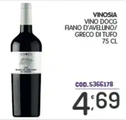 Eurocash Vinosia vino docg fiano d'avellino/ greco di tufo offerta
