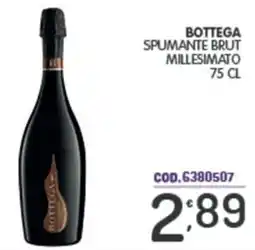 Eurocash Bottega spumante brut millesimato offerta