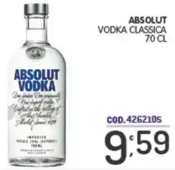 Eurocash Absolut vodka classica offerta