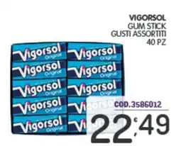 Eurocash Vigorsol gum stick 40 pz offerta