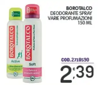Eurocash Borotalco deodorante spray offerta