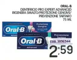 Eurocash Oral-b dentifricio pro expert advanced rigenera smalto/protezione gengive/ prevenzione tartaro offerta