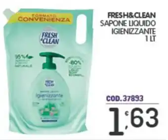 Eurocash Fresh&clean sapone liquido igienizzante offerta