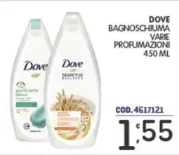 Eurocash Dove bagnoschiuma varie profumazioni offerta