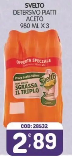 Eurocash Svelto detersivo piatti aceto offerta