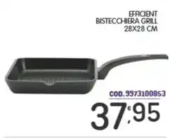 Eurocash Efficient bistecchiera grill 28x28 cm offerta