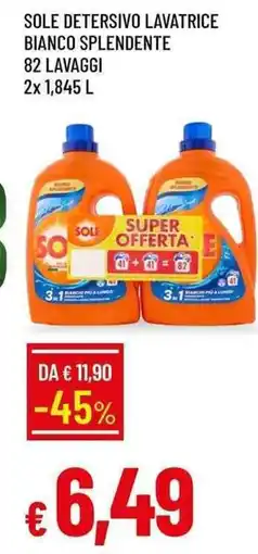 Galassia Sole detersivo lavatrice bianco splendente offerta