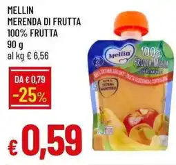Galassia Mellin merenda di frutta 100% frutta offerta