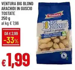 Galassia Ventura big blond arachidi in guscio tostate offerta