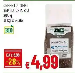 Galassia Cerreto i semi semi di chia bio offerta