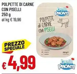 Galassia Polpette di carne con piselli offerta