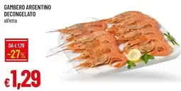 Galassia Gambero argentino decongelato offerta