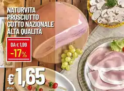 Galassia Naturvita prosciutto cotto nazionale alta qualita offerta