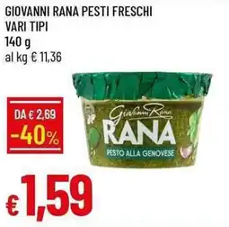 Galassia Giovanni rana pesti freschi offerta