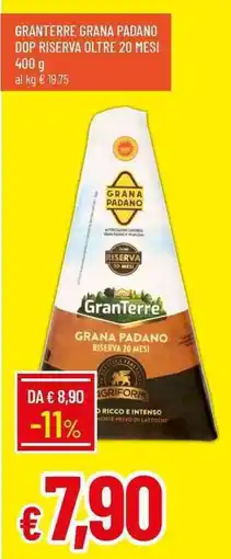Galassia Granterre grana padano dop riserva oltre 20 mesi offerta