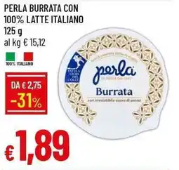 Galassia Perla burrata con 100% latte italiano offerta