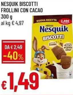 Galassia Nesquik biscotti frollini con cacao offerta