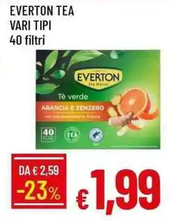 Galassia Everton tea 40 filtri offerta