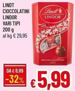 Galassia Lindt cioccolatini lindor offerta