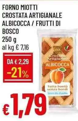 Galassia Forno miotti crostata artigianale albicocca/frutti di bosco offerta