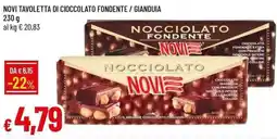 Galassia Novi tavoletta di cioccolato fondente / gianduia offerta