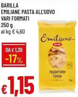 Galassia Barilla emiliane pasta all'uovo offerta