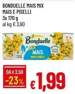 Galassia Bonduelle mais mix mais e piselli offerta