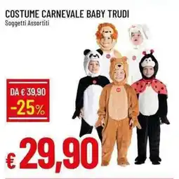 Galassia Costume carnevale baby trudi offerta