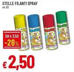 Galassia Stelle filanti spray offerta