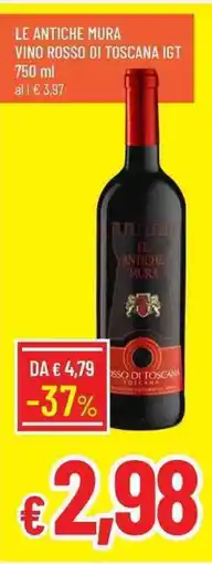 Galassia Le antiche mura vino rosso di toscana IGT offerta