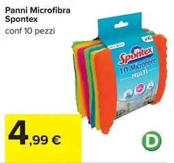 Carrefour Panni Microfibra Spontex offerta