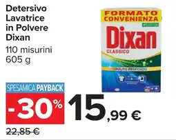 Carrefour Detersivo Lavatrice in Polvere Dixan offerta