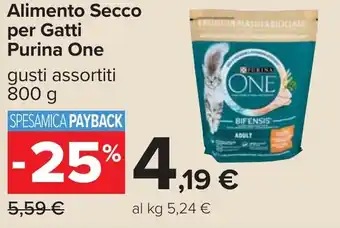 Carrefour Alimento Secco per Gatti Purina One offerta