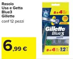 Carrefour Rasoio Usa e Getta Blue3 Gillette offerta