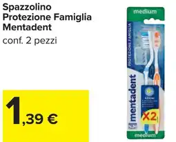 Carrefour Spazzolino Protezione Famiglia Mentadent offerta