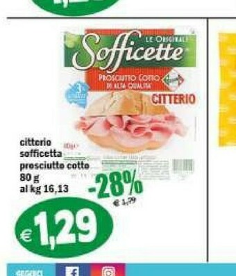Il Castoro Supermercati Prosciutto cotto offerta