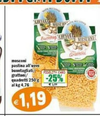 Il Castoro Supermercati Pasta all'uovo offerta