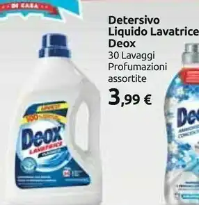 Carrefour Deox detersivo liquido lavatrice offerta