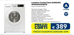 Esselunga Lavatrice Crystal Clean SAMSUNG WW90CGC04DTE offerta