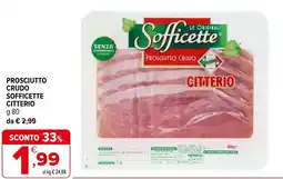 Iperal Prosciutto crudo sofficette CITTERIO offerta