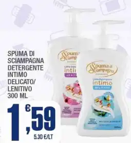 Splendidi e Splendenti Spuma di sciampagna detergente intimo delicato/ lenitivo offerta