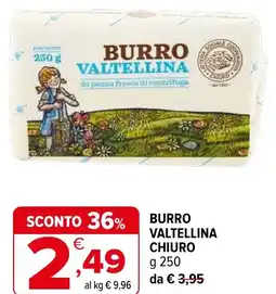 Iperal Burro valtellina CHIURO offerta
