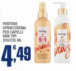 Splendidi e Splendenti Pantene spray/crema per capelli offerta