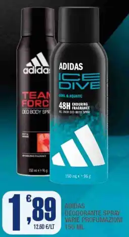 Splendidi e Splendenti Adidas deodorante spray offerta
