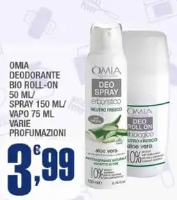 Splendidi e Splendenti Omia deodorante bio roll-on offerta