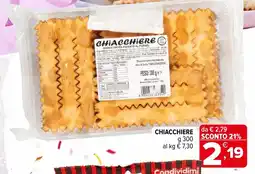 Iperal Chiacchiere offerta