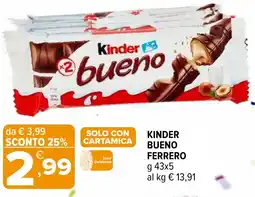 Iperal Kinder bueno ferrero offerta
