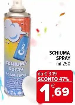 Iperal Schiuma spray offerta